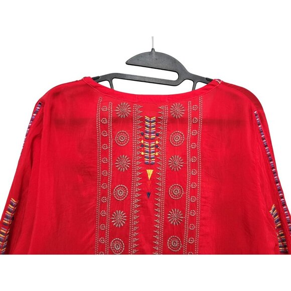 JOHNNY WAS Zillia Embroidered Top Boho Floral Tunic - Picture 9 of 17